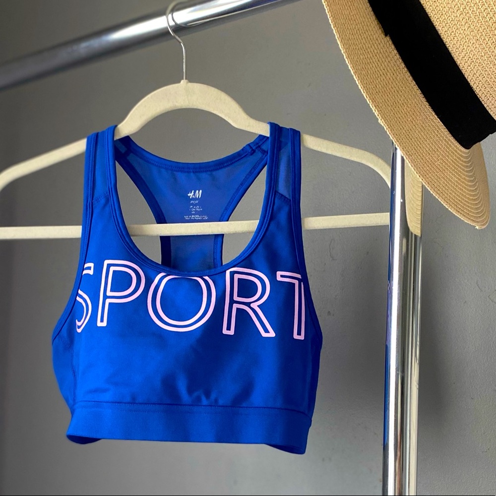 H&M Blue Sports Bra Size Small